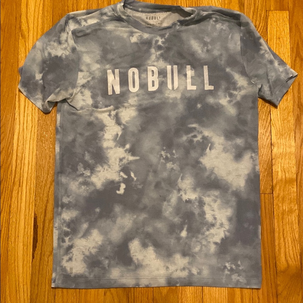 NOBULL Sky Blue Tie-Dye Men's Shirt, Sz M